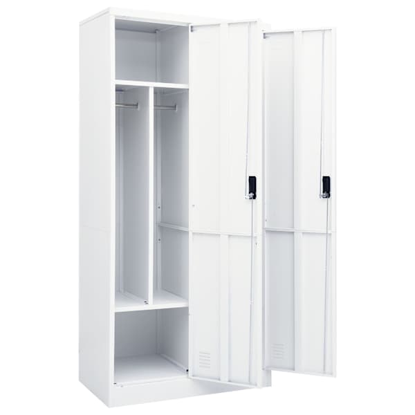 Garderoob, valge, 80 × 50 × 180 cm, teras