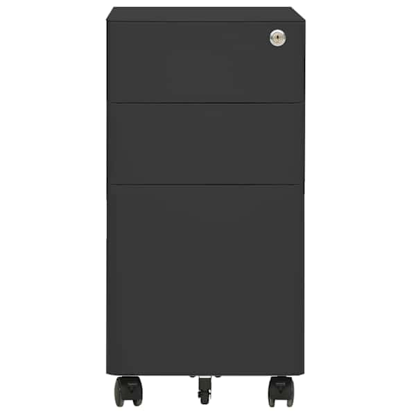Mobiilne kontorikapp, antratsiit, 30 × 45 × 59 cm, teras