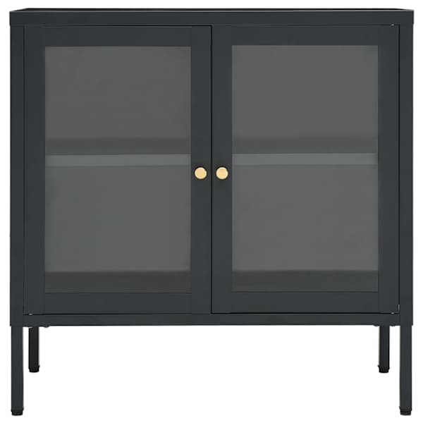 Puhvetkapp, antratsiit, 70 × 35 × 70 cm, teras ja klaas