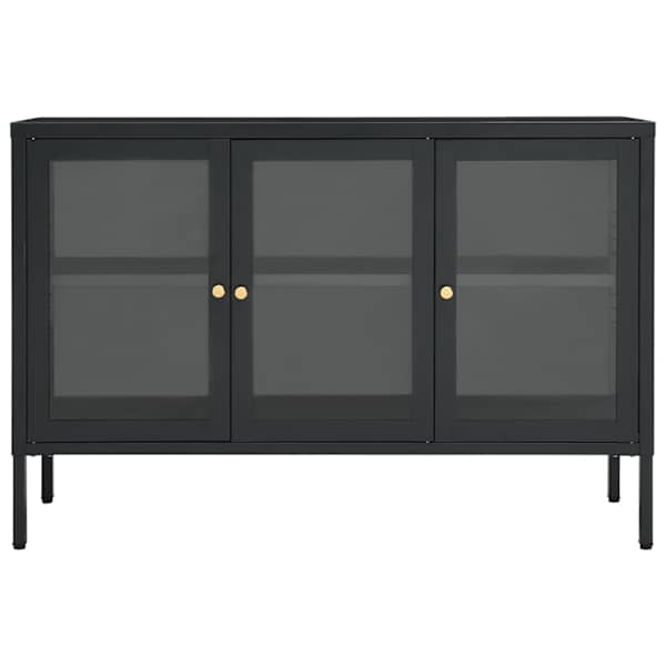 Puhvetkapp, antratsiit, 105 × 35 × 70 cm, teras ja klaas