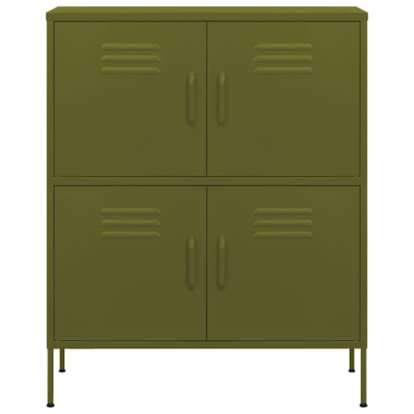 Hoiukapp, oliivroheline, 80 × 35 × 101,5 cm, teras