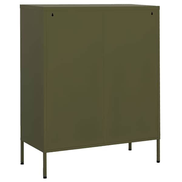 Hoiukapp, oliivroheline, 80 × 35 × 101,5 cm, teras