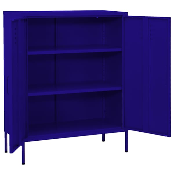 Hoiukapp, tumesinine, 80 × 35 × 101,5 cm, teras