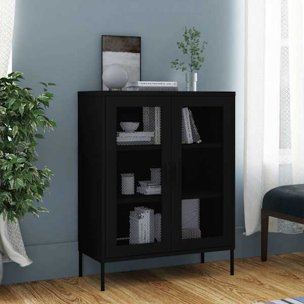 Hoiukapp, must, 80 × 35 × 101,5 cm, teras