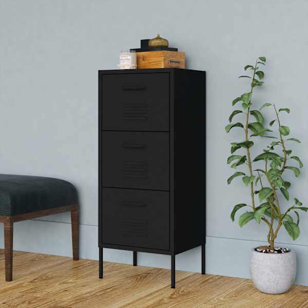 Hoiukapp, must, 42,5 × 35 × 101,5 cm, teras