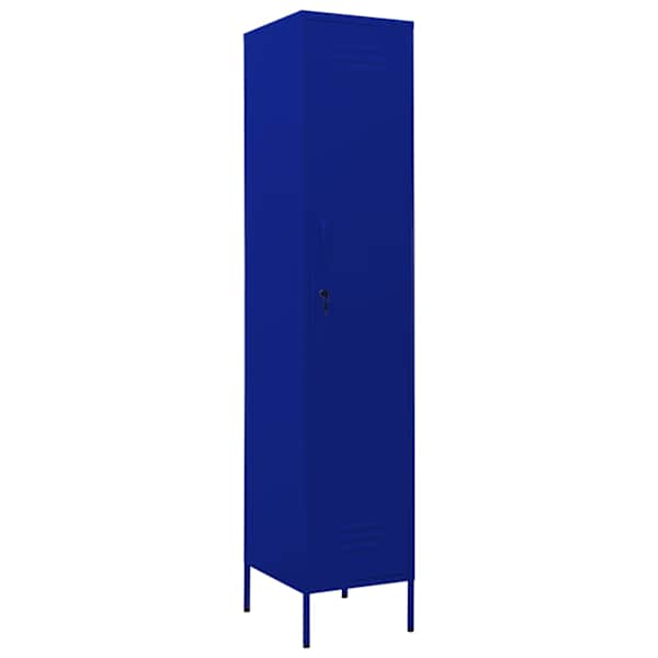 Lukustatav hoiukapp, tumesinine, 35 × 46 × 180 cm, teras
