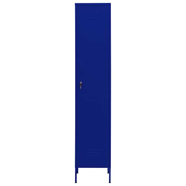 Lukustatav hoiukapp, tumesinine, 35 × 46 × 180 cm, teras