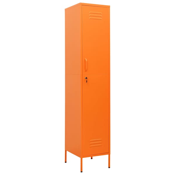 Lukustatav hoiukapp, oranž, 35 × 46 × 180 cm, teras