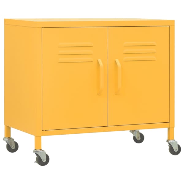 Hoiukapp, sinepikollane, 60 × 35 × 56 cm, teras