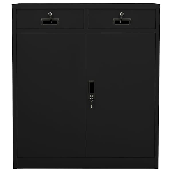 Kontorikapp, must, 90 × 40 × 102 cm, teras