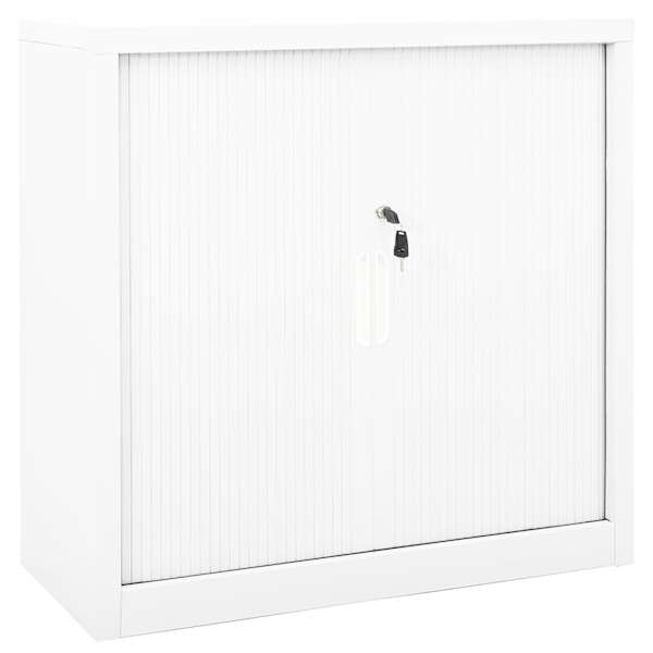 Liugustega kapp, valge, 90 × 40 × 90 cm, teras