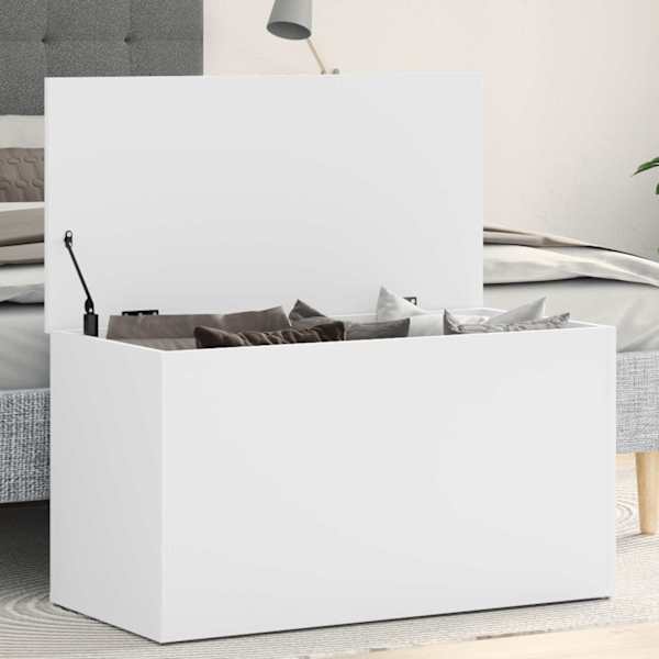Hoiukast, valge, 84 × 42 × 46 cm, tehispuit