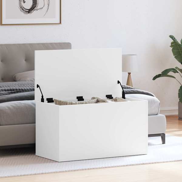 Hoiukast, valge, 84 × 42 × 46 cm, tehispuit