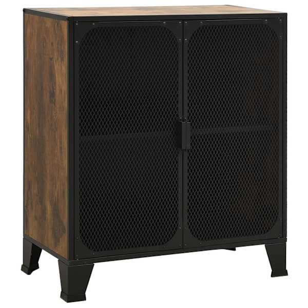 Hoiukapp, maapruun, 72 × 36 × 82 cm, metall ja MDF