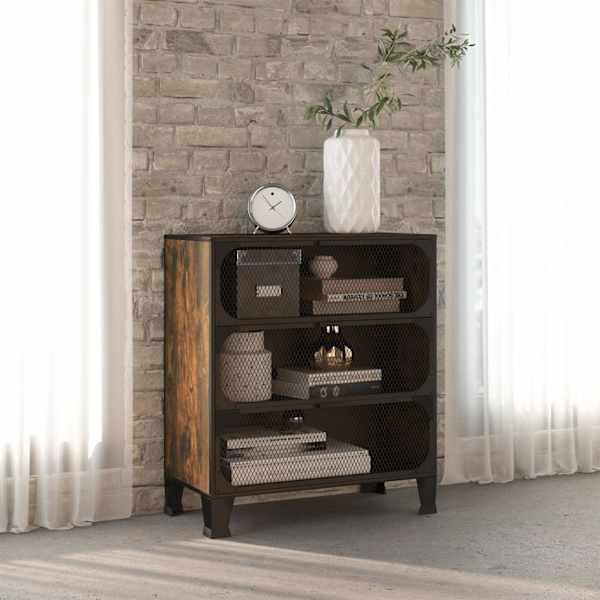 Hoiukapp, maapruun, 72 × 36 × 82 cm, metall ja MDF