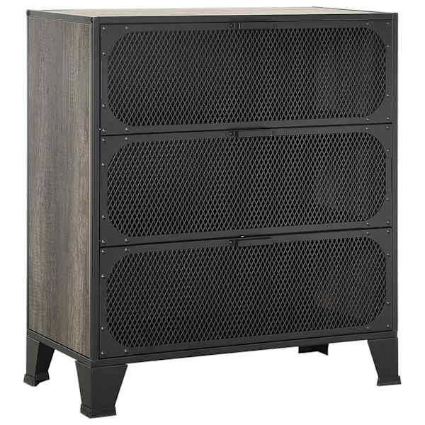 Hoiukapp, hall, 72 × 36 × 82 cm, metall ja MDF