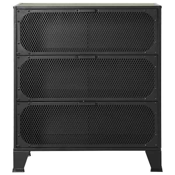 Hoiukapp, hall, 72 × 36 × 82 cm, metall ja MDF