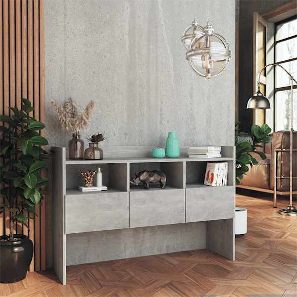Puhvetkapp, betoonhall, 105 × 30 × 70 cm tehispuit