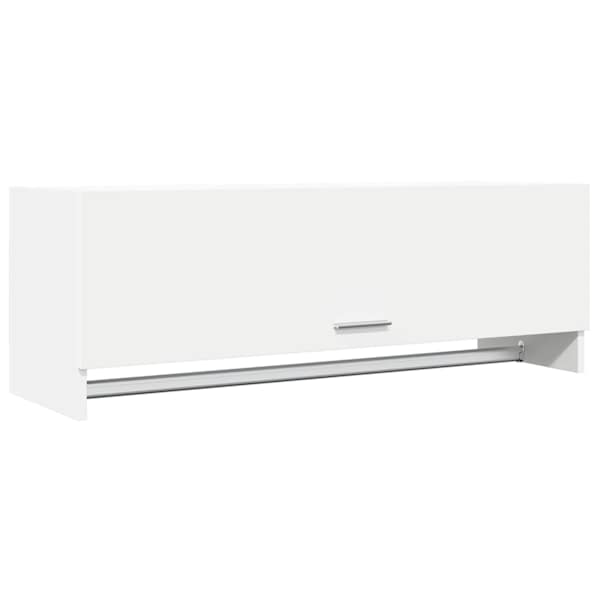 Garderoob, valge 100 × 32,5 × 35 cm, tehispuit