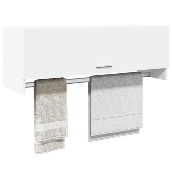 Garderoob, valge 100 × 32,5 × 35 cm, tehispuit