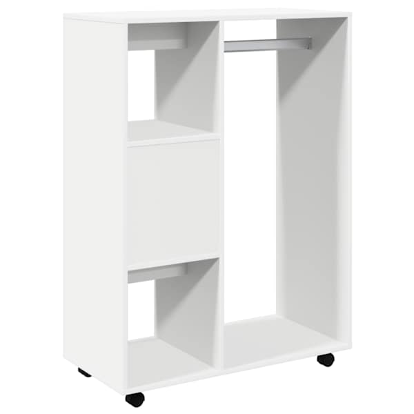 Riidekapp, valge, 80 × 40 × 110 cm, tehispuit
