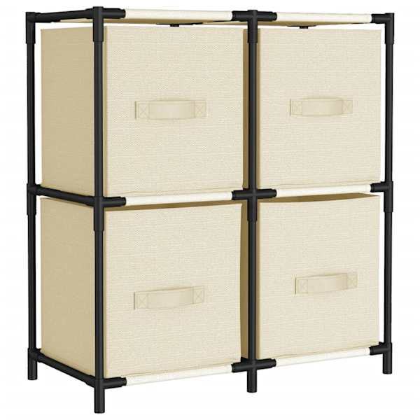 Hoiukapp 4 kangast korviga, kreemjas, 63 × 30 × 71 cm, teras