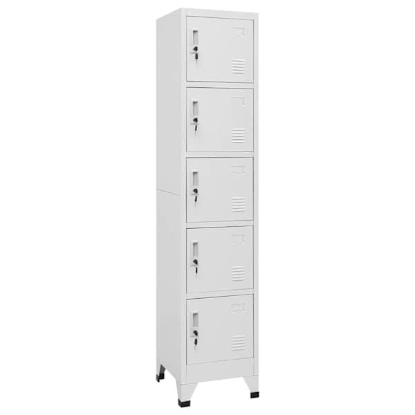Lukustatav hoiukapp, helehall, 38 × 40 × 180 cm, teras