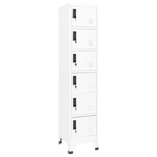 Lukustatav hoiukapp, valge, 38 × 40 × 180 cm, teras