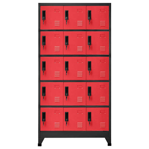 Lukustatav hoiukapp, antratsiithall, punane 90 × 40 × 180 cm teras