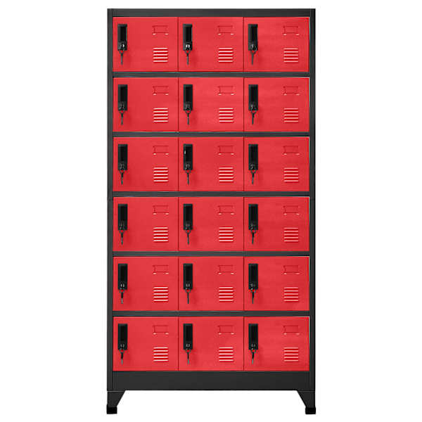 Lukustatav hoiukapp, antratsiithall, punane 90 × 40 × 180 cm teras