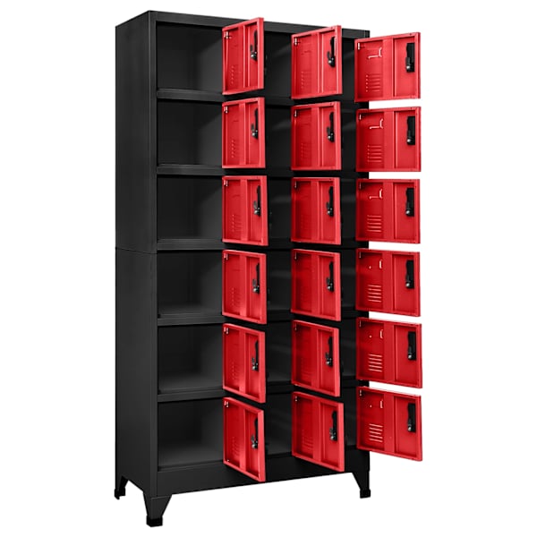 Lukustatav hoiukapp, antratsiithall, punane 90 × 40 × 180 cm teras