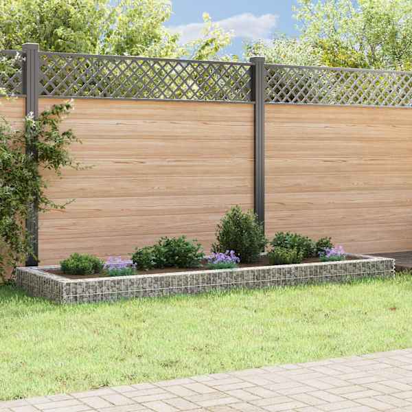 Gabioonkorv 300 × 100 × 20 cm, tsingitud teras – hõbedane