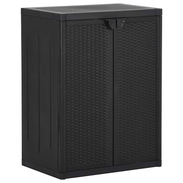 Aia hoiukapp, must, 65 × 45 × 88 cm, PP rotang