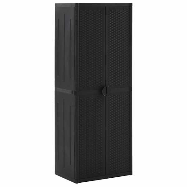 Aia hoiukapp, must, 65 × 45 × 172 cm, PP rotang