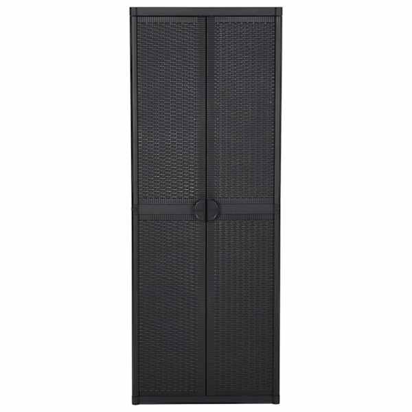 Aia hoiukapp, must, 65 × 45 × 172 cm, PP rotang