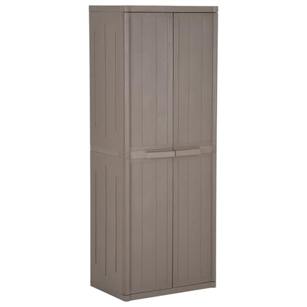Aia hoiukapp, pruun, 65 × 45 × 172 cm, PP puiduimitatsioon