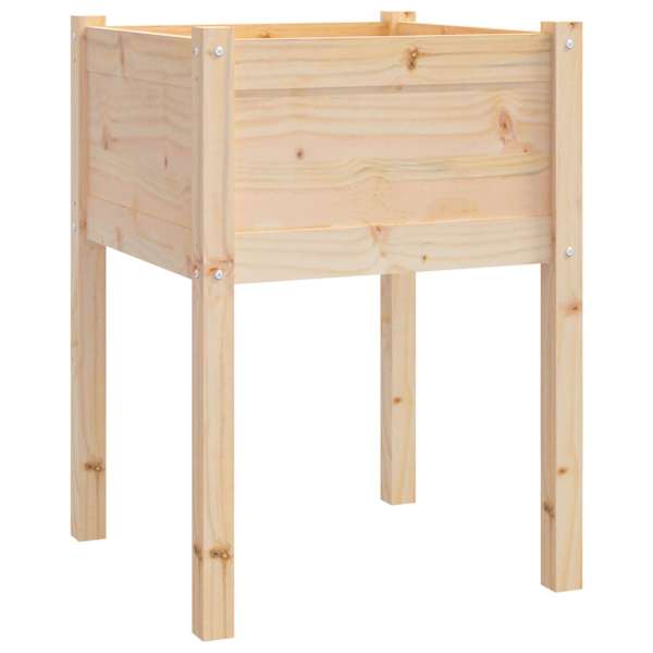 Taimekast 50 × 50 × 70 cm, männipuit (töötlemata) – naturaalne – 2 tk