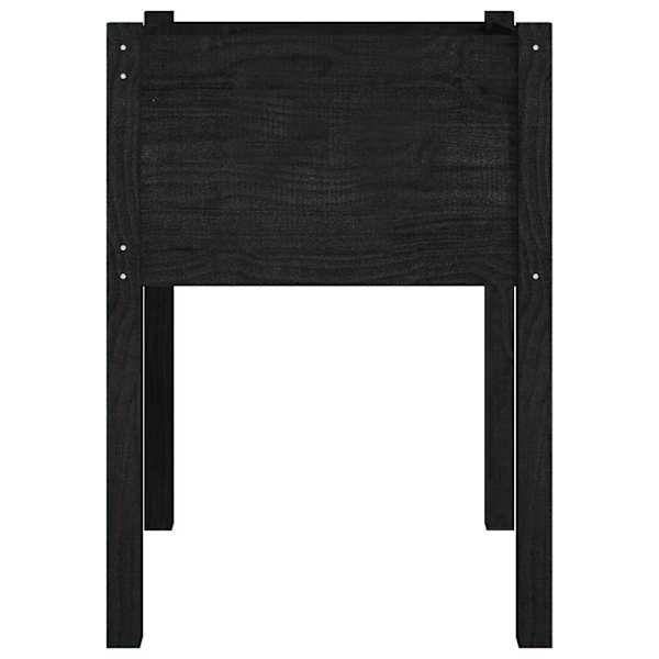 Taimekast 50 × 50 × 70 cm, täismännipuit – must