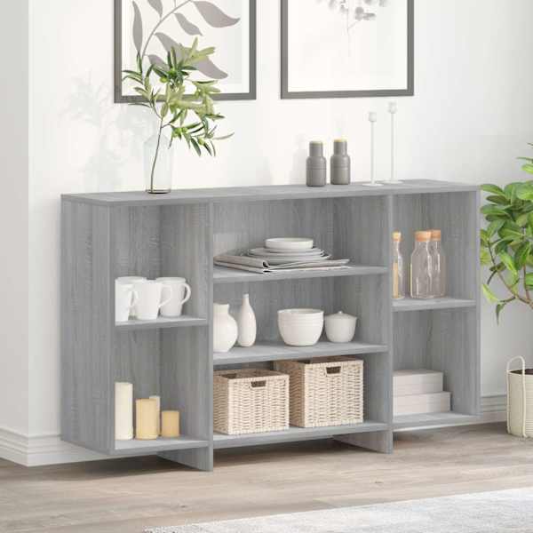 Puhvetkapp, hall Sonoma tamm, 120 × 30 × 75 cm, tehispuit