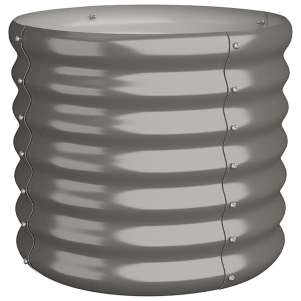 Taimekast 40 × 36 cm, tsingitud teras – hall