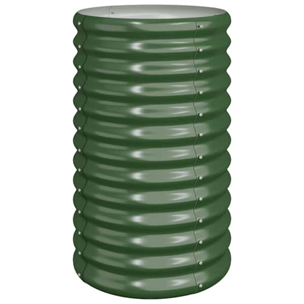 Taimekast 40 × 68 cm, tsingitud teras – roheline