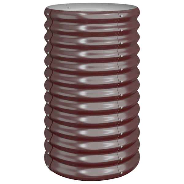Taimekast 40 × 68 cm, tsingitud teras – pruun