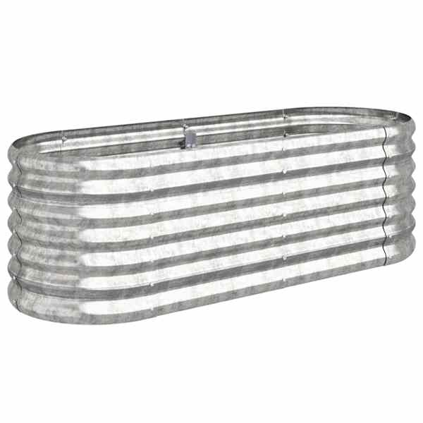 Peenrakast 114 × 40 × 36 cm, tsingitud teras – hõbedane