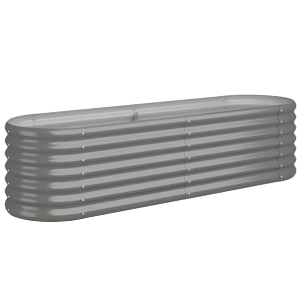 Peenrakast 152 × 40 × 36 cm, tsingitud teras – hall