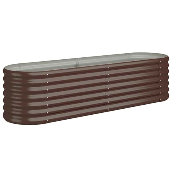Peenrakast 152 × 40 × 36 cm, tsingitud teras – pruun