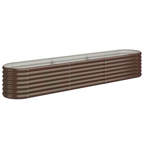 Peenrakast 224 × 40 × 36 cm, tsingitud teras – pruun