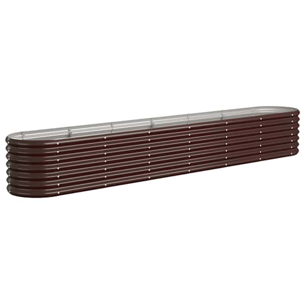 Peenrakast 260 × 40 × 36 cm, tsingitud teras – pruun