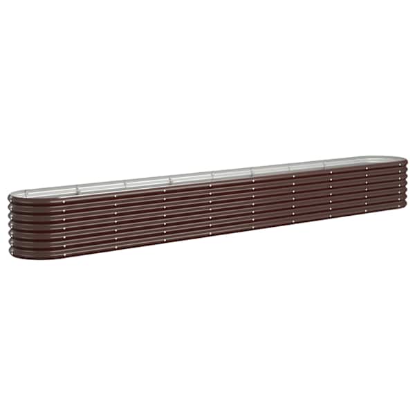 Peenrakast 332 × 40 × 36 cm, tsingitud teras – pruun
