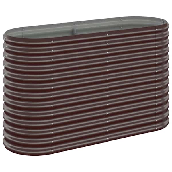 Peenrakast 114 × 40 × 68 cm, tsingitud teras – pruun