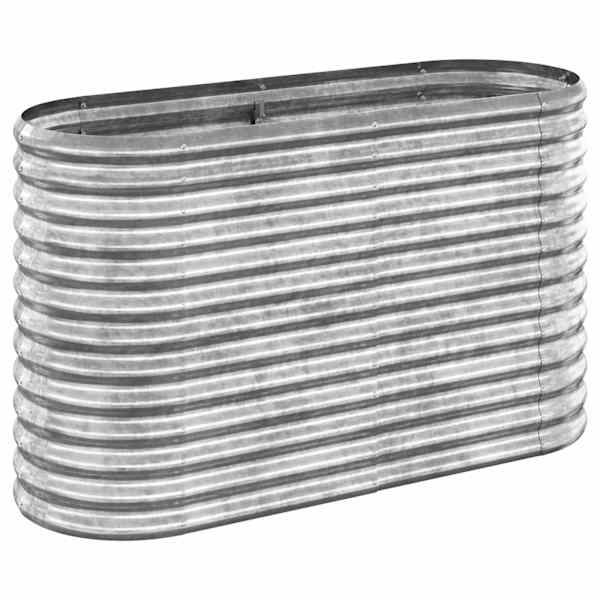 Peenrakast 114 × 40 × 68 cm, tsingitud teras – hõbedane